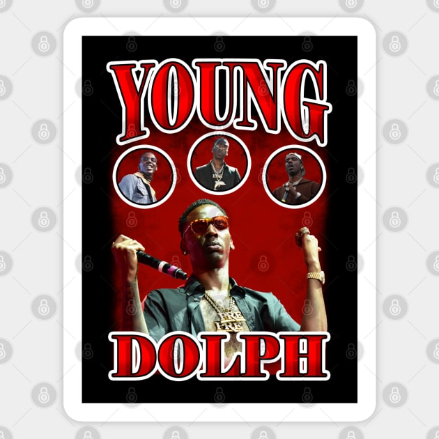 Young Dolph Sticker by Pemandangan Kenangan 2000